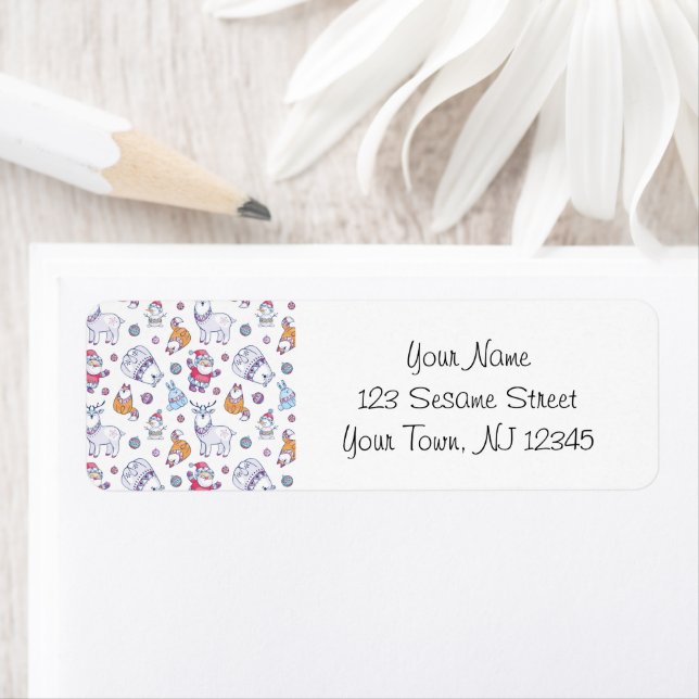 Christmas Address Labels – Santa & Holiday Animals (Insitu)