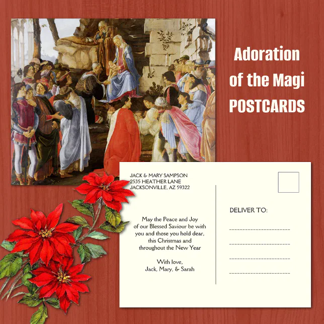 Christmas Adoration of the Magi Epiphany Religious Postcard | Zazzle