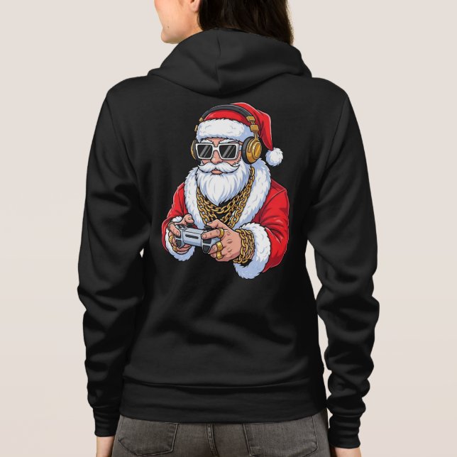 Christmas Adult Full-Zip Hoodie (Back)