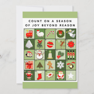 Christmas Advent Calendar Cards