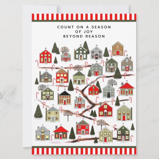 Christmas Advent Calendar Cards (Front)