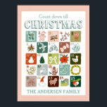 Christmas advent calendar count down poster<br><div class="desc">Christmas advent calendar count down Poster</div>