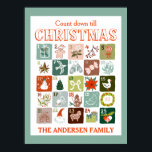 Christmas advent calendar count down  poster<br><div class="desc">Christmas advent calendar count down Poster</div>
