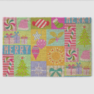 Christmas Advent Calendar Fiber Doormat