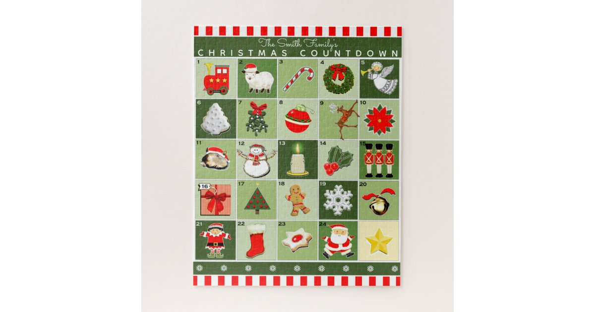 Christmas Advent Calendar Jigsaw Puzzle | Zazzle