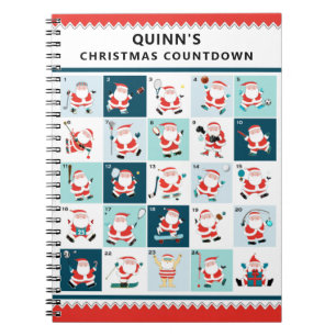 Christmas Advent Calendar Notebook