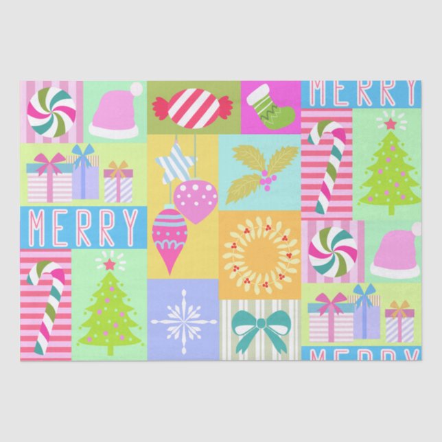 Christmas Advent Calendar Tissue Paper (Front)