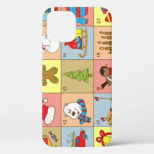 Christmas Advent: Doodle Element Collection iPhone 12 Case