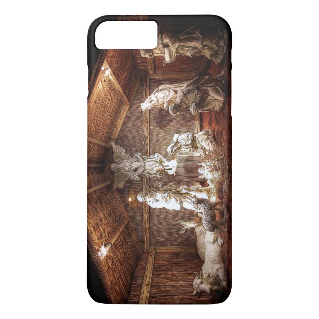 Christmas Advent Jesus Nativity Manger Scene Case-Mate iPhone Case (Back)