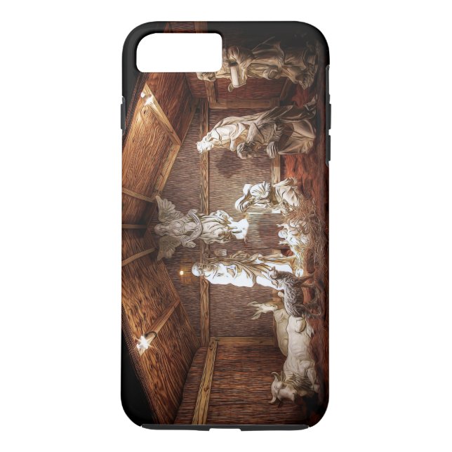 Christmas Advent Jesus Nativity Manger Scene Case-Mate iPhone Case (Back)