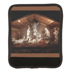 Christmas Advent Jesus Nativity Manger Scene Luggage Handle Wrap