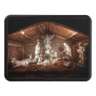 Christmas Advent Jesus Nativity Manger Scene Tow Hitch Cover