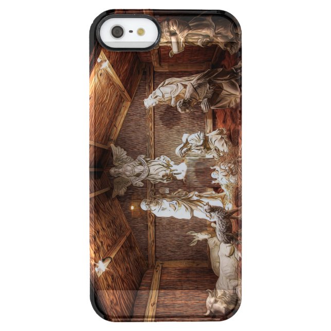 Christmas Advent Jesus Nativity Manger Scene Uncommon iPhone Case (Back)