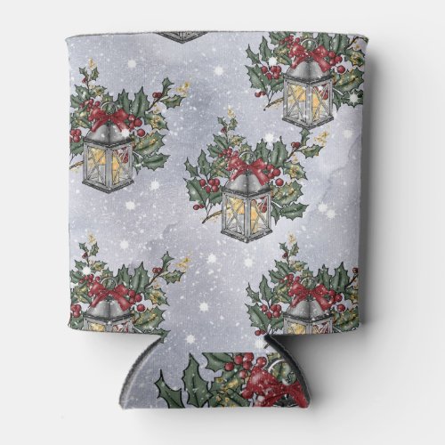 Christmas Advent Lantern Pattern Can Cooler