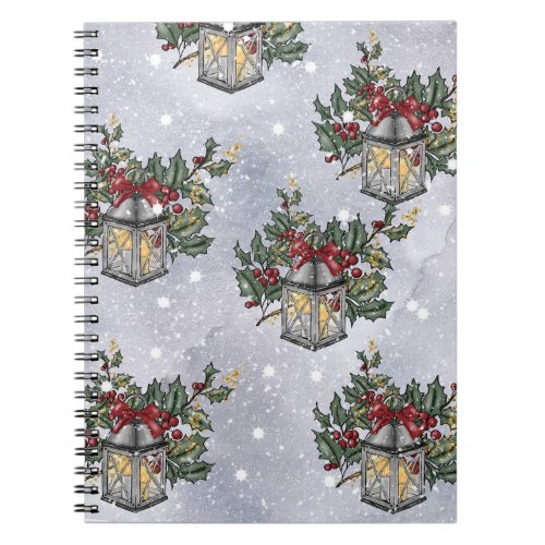 Christmas Advent Lantern Pattern Notebook