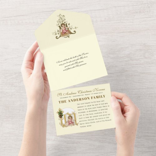Christmas Advent Prayer Personalized Novena   All In One Invitation