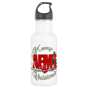 CHRISTMAS AEMT Advanced Emergency Medical Tech Water Bottle