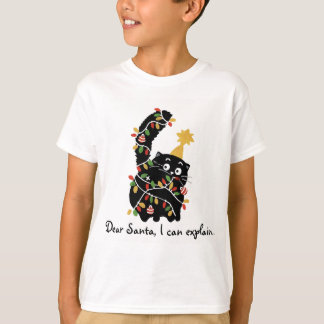 Christmas Aesthetic Santa Cat Cute Funny T-Shirt