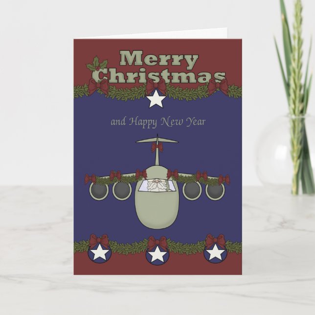 Christmas, Air Force Greeting Card (Front)