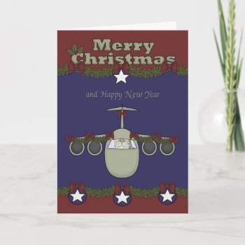Christmas  Air Force Greeting Card by Laurie77 at Zazzle