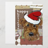 CHRISTMAS AIREDALE (Front/Back)