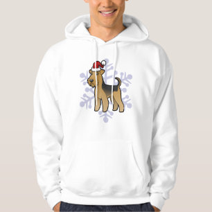 Christmas Airedale Terrier / Welsh Terrier Hoodie
