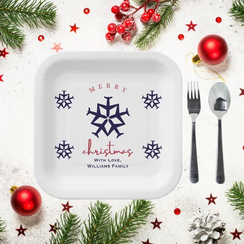 Christmas Airplane Snowflake Minimalist Aviation