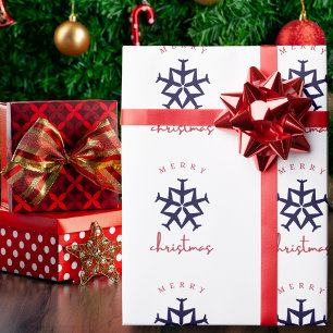 Christmas Airplane Snowflake Photo Funny Aviation  Wrapping Paper