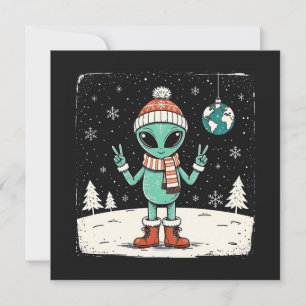 Christmas Alien  Holiday Card