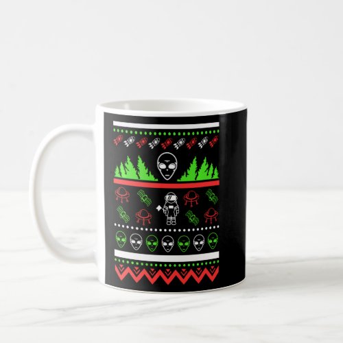 Christmas Alien Ugly Christmas Nerd  Coffee Mug