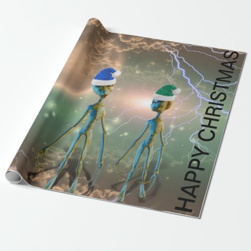 Christmas Alien Wrapping Paper