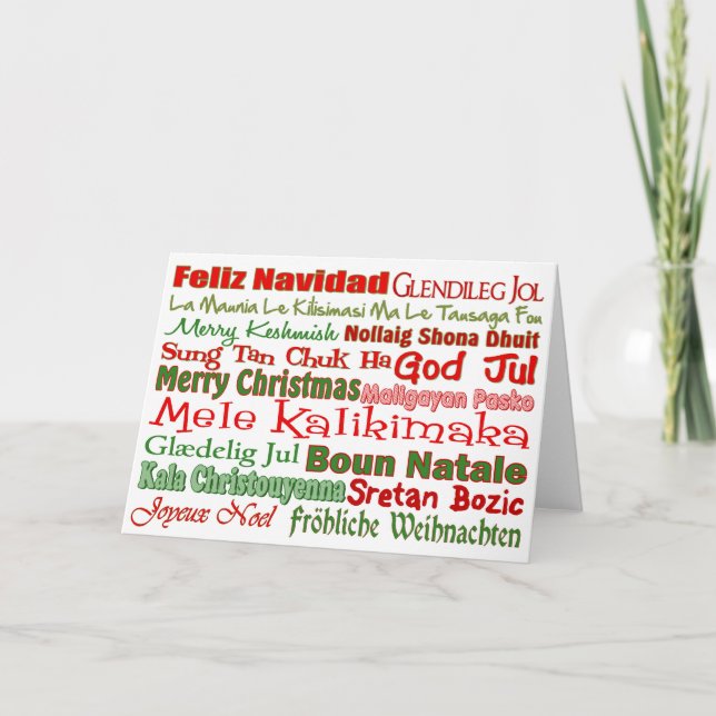 Christmas All Over the World Holiday Card (Front)