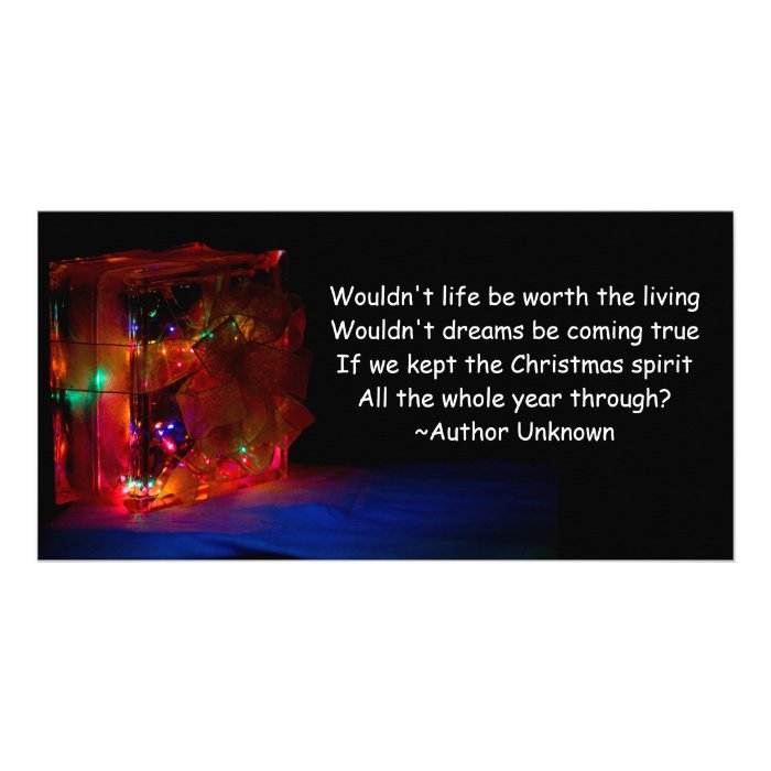 Christmas All Year Quote Picture Card