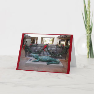 Christmas Alligator Holiday Humor Card