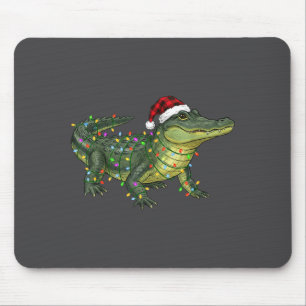 Christmas Alligator Holiday Reptile Funny Festive  Mouse Pad