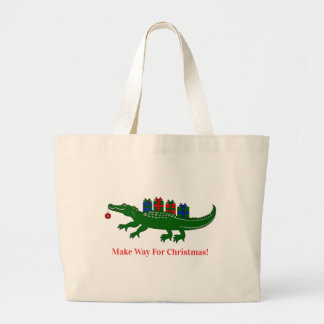 Christmas Alligator Tote Bag