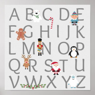 Christmas Alphabet Poster