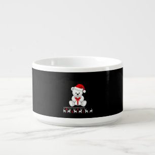 Christmas American Football Ball Santa Hat (2) Bowl
