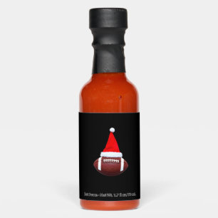 Christmas American Football Ball Santa Hat (2) Hot Sauces