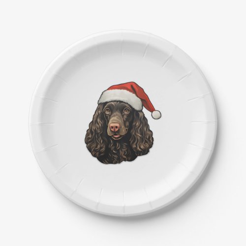 Christmas American Water Spaniel   Paper Plates