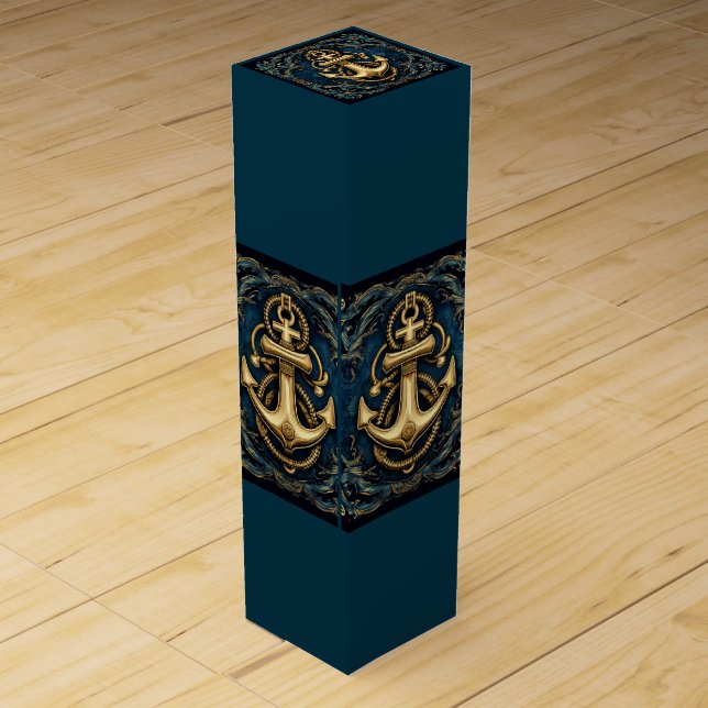 Christmas  Ancgors Away Print Wine Box (Front)