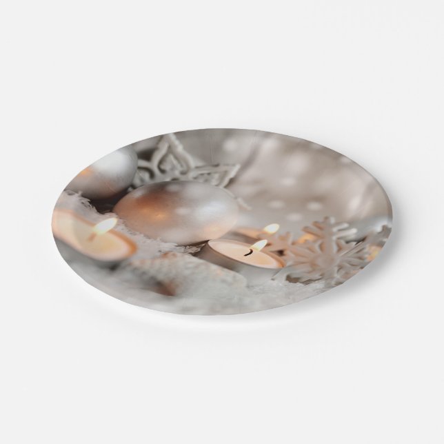Christmas and Advent Decoration Paper Plates (Angled)