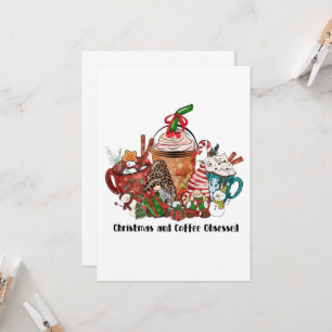 Christmas and Coffee Obsessed Invitation