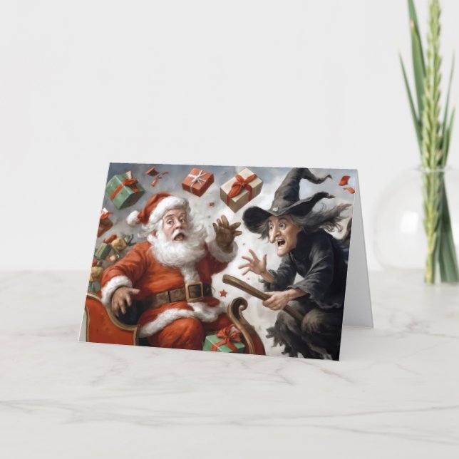 Christmas and Halloween Holidays Humor Card (Front)