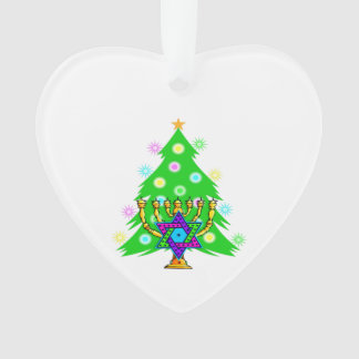 Christmas and Hanukkah Interfaith Ornament