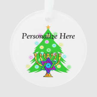 Christmas and Hanukkah Interfaith Ornament