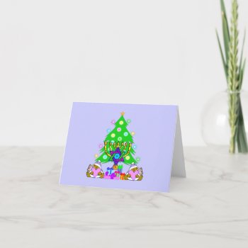 Christmas And Hanukkah Together Holiday Card by bonfirechristmas at Zazzle