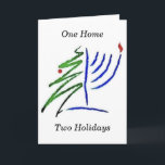 Christmas and Hanukkah Together Holiday Card<br><div class="desc">Enjoy the magic of the season and wish EVERYone a Happy Holiday!!!!</div>