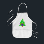 Christmas and Hanukkah Together Kids' Apron<br><div class="desc">Christmas and Hanukkah on gifts for interfaith families that celebrate the joy of Christmas and beauty of Chanukah.  Featuring Xmas tree and menorah with jewish star of david surrounded by holiday presents on greeting cards,  postage,  gift ideas and apparel for the family.</div>