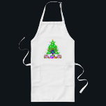 Christmas and Hanukkah Together Long Apron<br><div class="desc">Christmas and Hanukkah on gifts for interfaith families that celebrate the joy of Christmas and beauty of Chanukah.  Featuring Xmas tree and menorah with jewish star of david surrounded by holiday presents on greeting cards,  postage,  gift ideas and apparel for the family.</div>